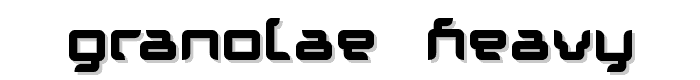 Granolae Heavy font